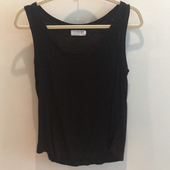 Velvet by Graham and Spencer Black Tank Top - Picture 2 of 8